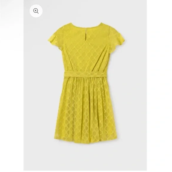 Mayoral Bright Yellow Patterned Dress New with tags